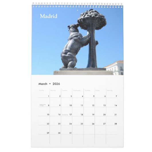 12 Monate Statuen & Skulpturen Kalender (Mär 2026)