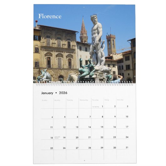 12 Monate Statuen & Skulpturen Kalender (Jan 2026)
