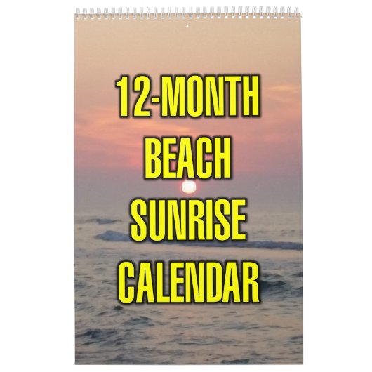 12-Monate Strand Sonnenaufgang Kalender (Titelbild)