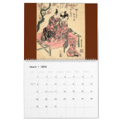 12 Monate Szenen des alten Japan (japanische Kunst Kalender (Mär 2026)