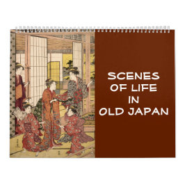 12 Monate Szenen des alten Japan (japanische Kunst Kalender