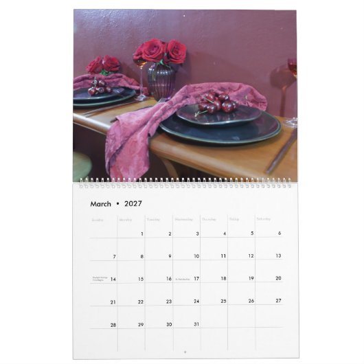 12 Monate Tablescapes Kalender 2026 (Mär 2027)