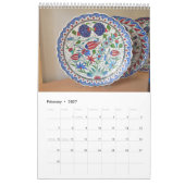 12 Monate türkische Keramiken Kalender (Feb 2027)