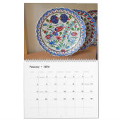 12 Monate türkische Keramiken Kalender (Feb 2026)