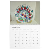 12 Monate türkische Keramiken Kalender (Jan 2027)