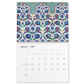 12 Monate türkischer Tiles Kalender (Feb 2027)