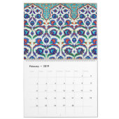 12 Monate türkischer Tiles Kalender (Feb 2019)