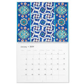 12 Monate türkischer Tiles Kalender (Jan 2019)