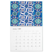 12 Monate türkischer Tiles Kalender (Jan 2027)