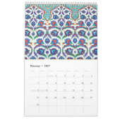 12 Monate türkischer Tiles Kalender (Feb 2027)