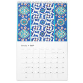 12 Monate türkischer Tiles Kalender (Jan 2027)