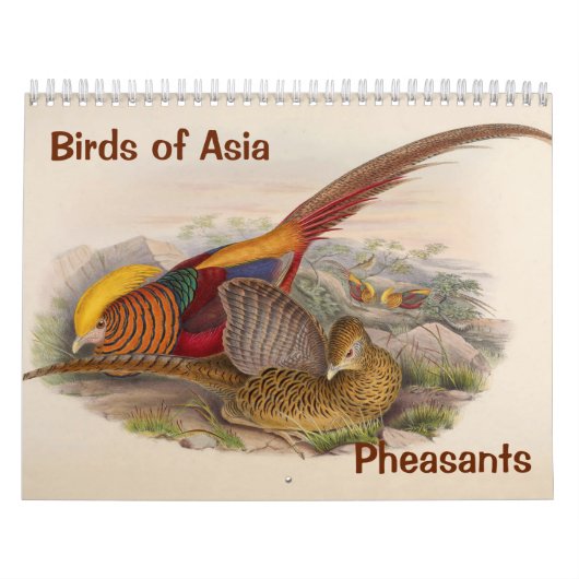 12 Monate Vögel aus Asien: Fasane 2017 Kalender (Titelbild)