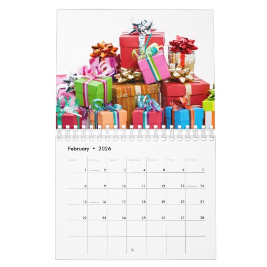 12 Monate Weihnachts Spaß Bundle Wall Kalender (Feb 2026)