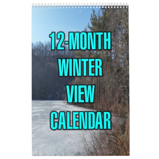 12-Monate Winteransicht Kalender (Titelbild)