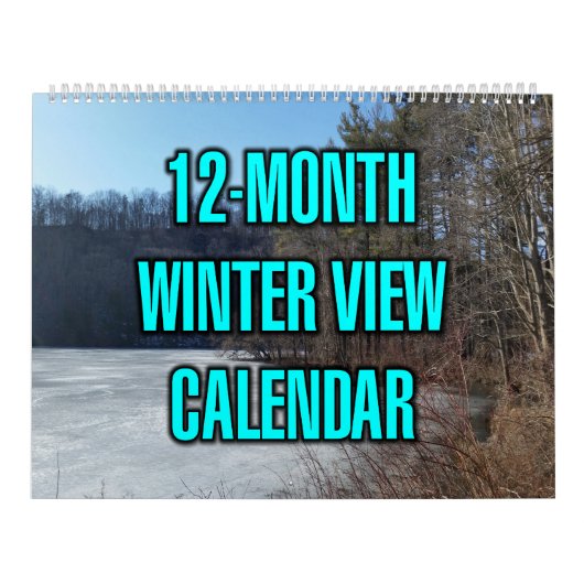 12-Monate Winteransicht Kalender (Titelbild)