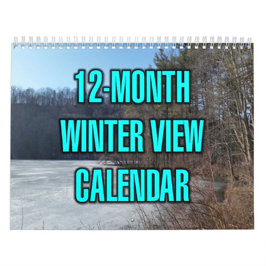 12-Monate Winteransicht Kalender (Titelbild)