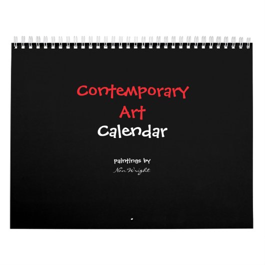 12 Monate zeitgenössische abstrakte Kunstwerke Kalender (Titelbild)