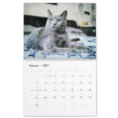 12-monatige herrliche russische blaue kalender (Feb 2027)