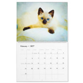 12-monatige herrliche siamesische kalender (Feb 2027)