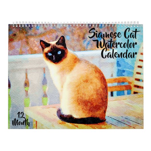 12-monatige herrliche siamesische kalender (Titelbild)