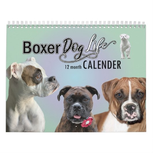 12-monatiger Boxer-Dog-Lebenskalender Kalender (Titelbild)