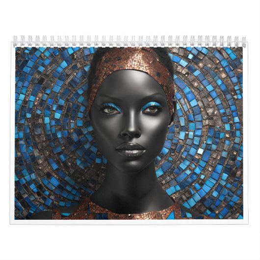 12-monatiger Kalender 2026 mit schwarzen Frauen (Titelbild)