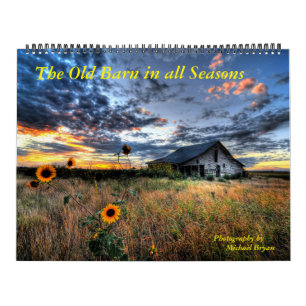 12-monatiger Kalender - alte Scheune in alle