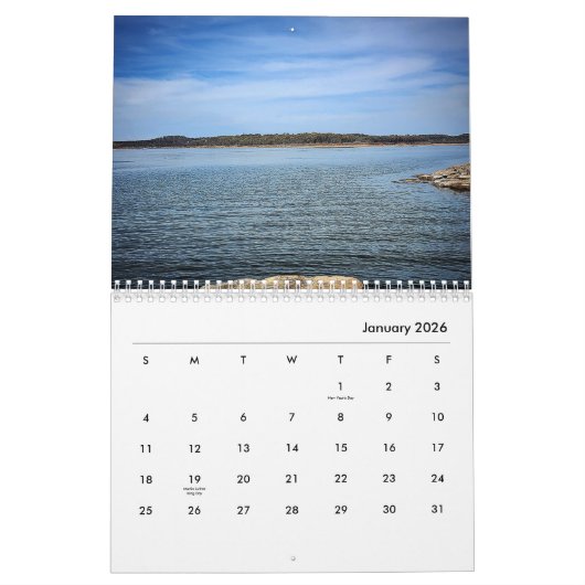 12-monatiger Kalender - Der Blick auf das Wasser (Jan 2026)