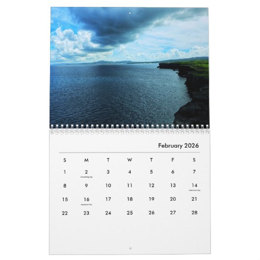 12-monatiger Kalender - Der Blick auf das Wasser (Feb 2026)