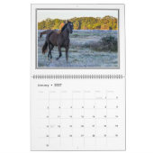 12-monatiger schöner Pferdekalender, groß Kalender (Jan 2027)