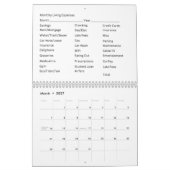 12 Monatliche Kalenderblätter 2026 Kalender (Mär 2027)