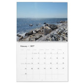 12-Monats-Ansicht der Küstenlinie Kalender (Feb 2027)