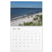 12-Monats-Ansicht der Küstenlinie Kalender (Mär 2027)