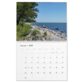 12-Monats-Ansicht der Küstenlinie Kalender (Jan 2027)