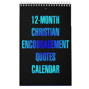 12-Monats-Christliche-Ermutigungszitate Kalender