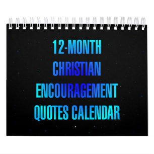 12-Monats-Christliche-Ermutigungszitate Kalender