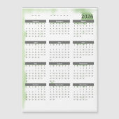 12-Monats-Kalender 2026 Magnetkarte (Vorderseite)