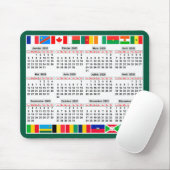 12-Monats-Kalender des Jahres 2025 Mousepad (Mit Mouse)