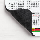 12-Monats-Kalender des Jahres 2025 Mousepad (Ecke)