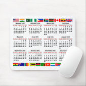 12-Monats-Kalender des Jahres 2025 Mousepad (Mit Mouse)