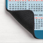 12-Monats-Kalender des Jahres 2025 Mousepad (Ecke)