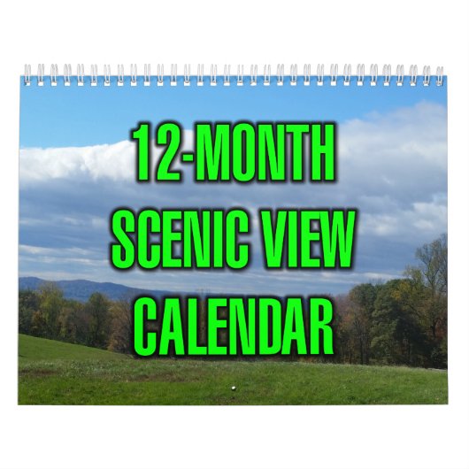 12-Monats-Panoramaansicht Kalender (Titelbild)