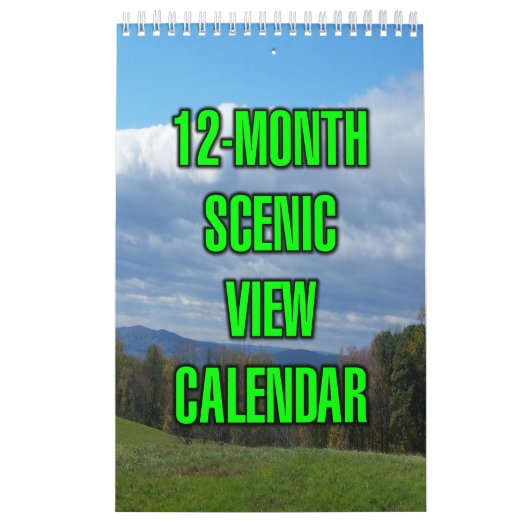 12-Monats-Panoramaansicht Kalender (Titelbild)