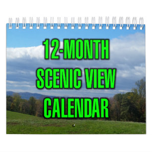 12-Monats-Panoramablick Kalender