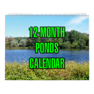 12-Monats-Teiche Kalender