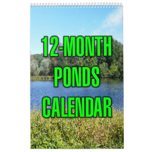 12-Monats-Teiche Kalender
