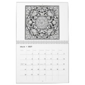 12 Monatskalender für Rose Schmetterlinge Kalender (Mär 2027)