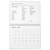 12 Monatskalender Geschäftskosten Kalender (Feb 2026)