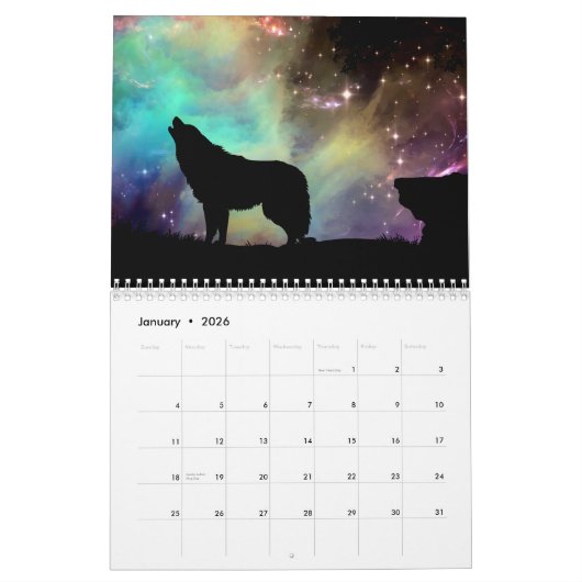 12 Monatskalender Kalender (Jan 2026)