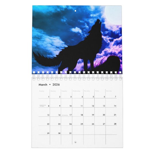 12 Monatskalender Kalender (Mär 2026)